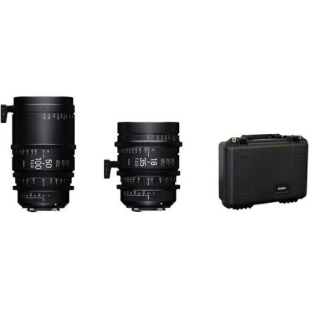 Sigma 18-35mm+50-100mm Lenses with Case Sony E Mount (Metric)  