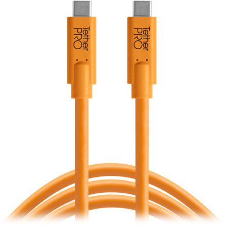 TetherPro TETHERPRO USBC MALE-USB-C MALE 4.6m Orange (4.6m) (CUC15-ORG)