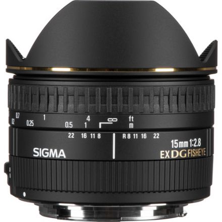 Sigma 15mm f/2.8 EX DG Diagonal Fisheye Φακός για Canon EF
