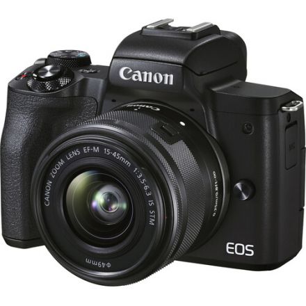 Canon EOS M50 Mark II & 15-45mm Lens Κιτ (Black)