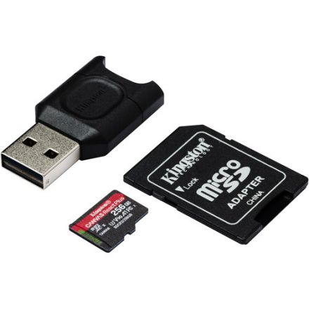 Kingston 256GB Canvas React Plus UHS-II microSDXC Memory Card