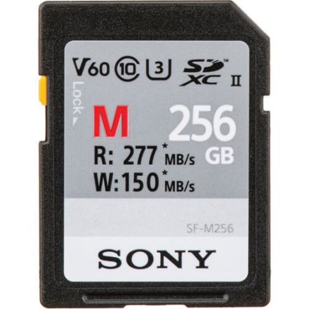 Sony SDXC 256GB SF-M Series Class 10 UHS-II 277/150 MB/s