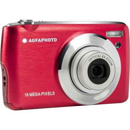 AgfaPhoto DC8200 Φωτογραφική Μηχανή (Κόκκινη) Κιτ (16gb Κάρτα Μνήμης)