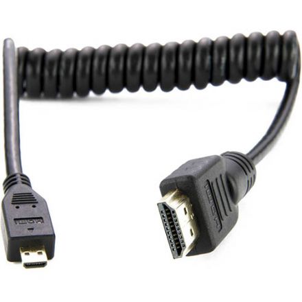 Atomos AtomFLEX Coiled Micro-HDMI to HDMI Cable 30cm (ATOM4K60C1)