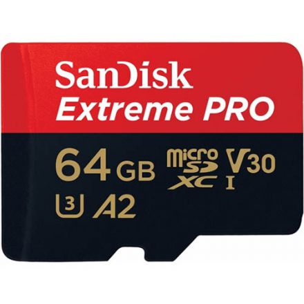 SanDisk 64GB micro SD Extreme PRO UHS-I SDXC Memory Card
