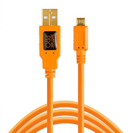 Tether Tools TetherPro USB 2.0 A Male to Micro-B 5-Pin (4.6m) (CU5430ORG)