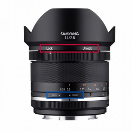 Samyang MF 14mm f/2.8 WS Mk2 Φακός για Canon EF