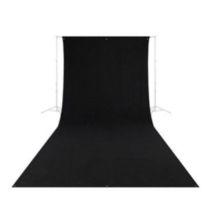 E-Image MB36-BLACK – Μαύρο Υφασμάτινο Φόντο Μουσελίνας 3x6m